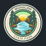 Mohican State Park Ohio Badge   Magnet<br><div class="desc">Mohican State Park illustration in a badge style circle.</div>