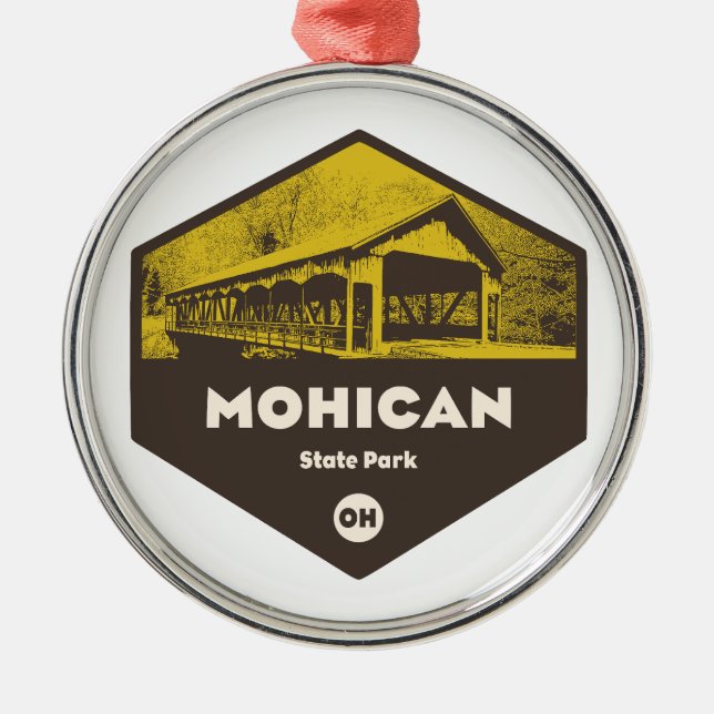 Mohican State Park Ohio Metal Ornament (Front)
