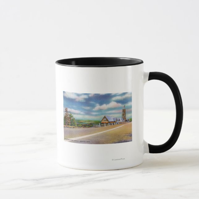 Mohican Trail Approaching Point Lookout Scene Mug (Right)