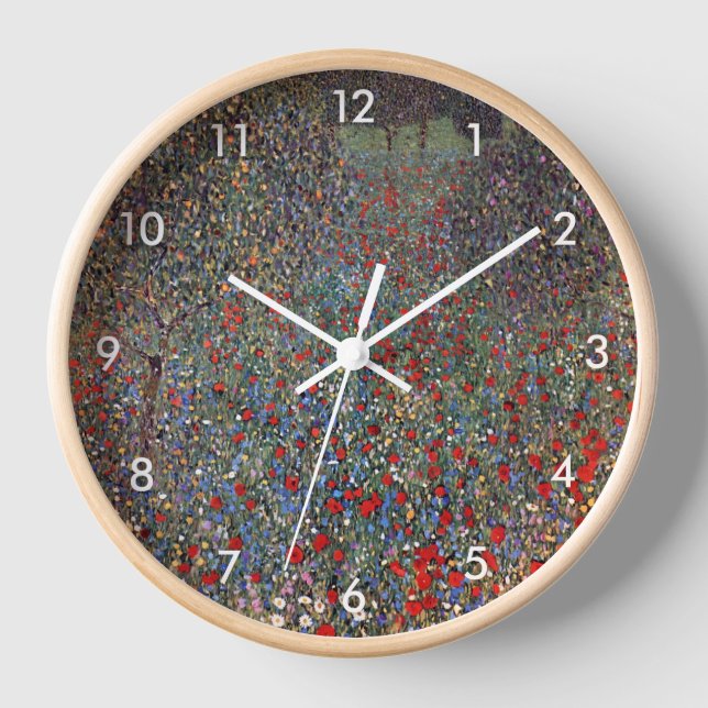 Mohnfeld, Gustav Klimt Clock (Front)