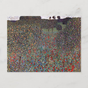 Mohnfeld, Gustav Klimt Postcard