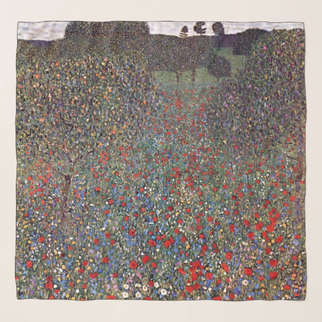 Mohnfeld, Gustav Klimt Scarf (Front)
