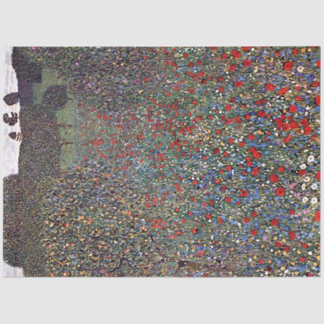 Mohnfeld, Gustav Klimt Tissue Paper (Front)