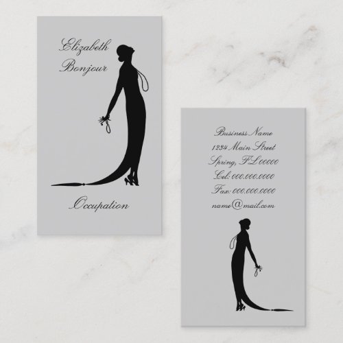 CHANGE COLOR Moi Fashion Plate ~ Business Card