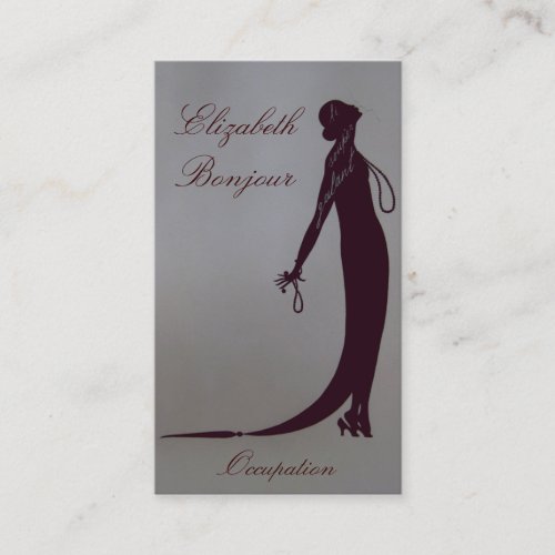 Moi Fashion Plate ~ Business Card