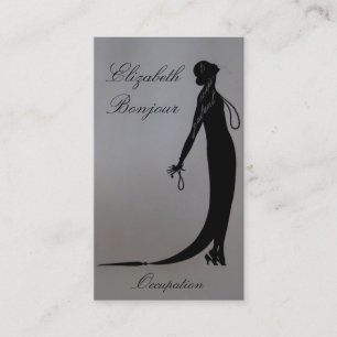 Moi Fashion Plate ~ Business Card Art Nouveau