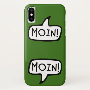 MOIN! Low German, Danish, Frisian Speech Bubble iPhone XS Case