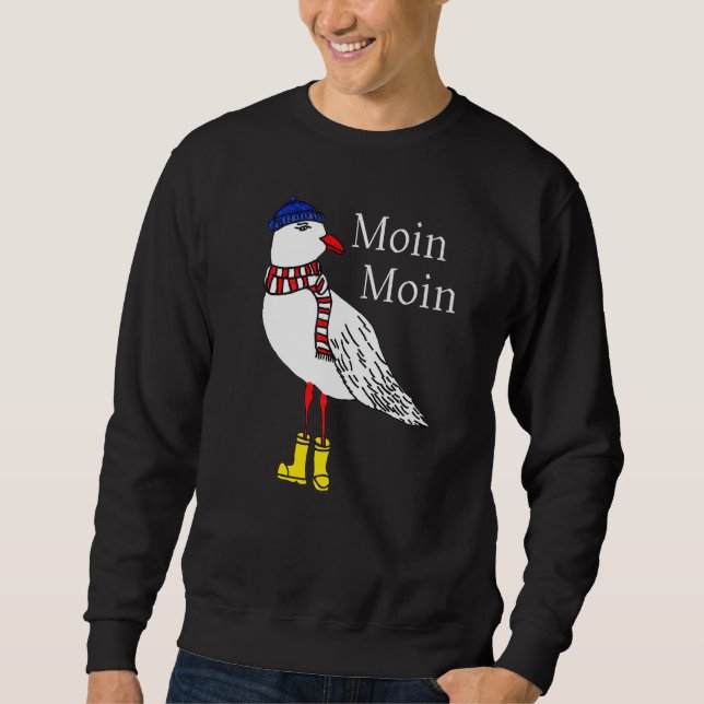 Moin Moin Seagull With Hat Scarf And Boots North S Sweatshirt (Front)