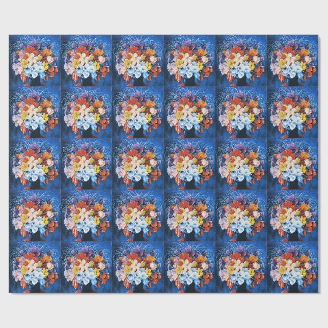 Moise Kisling, Bouquet of Tulips, Wrapping Paper (Flat)