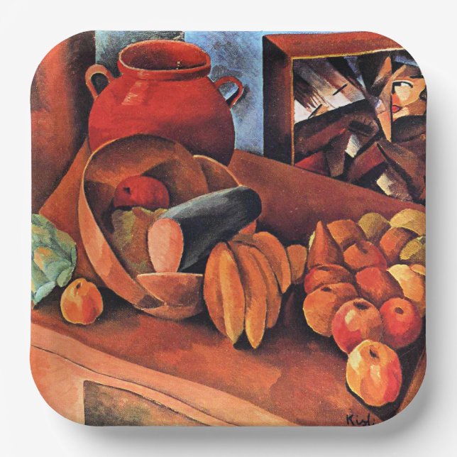 Moise Kisling, Still Life with Fruit, Paper Plates (Front)