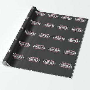 Moist Cake Adult Humor Dirty and Funny Baker Wrapping Paper