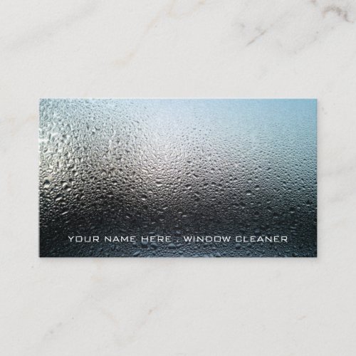 Moist Window Window Cleaner Cleaning Service Business Card