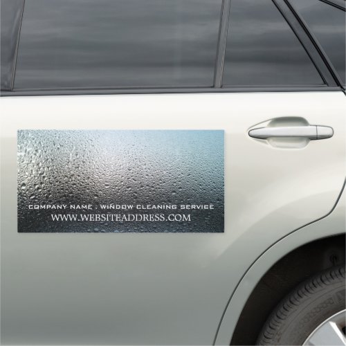 Moist Window Window Cleaner Cleaning Service Car Magnet