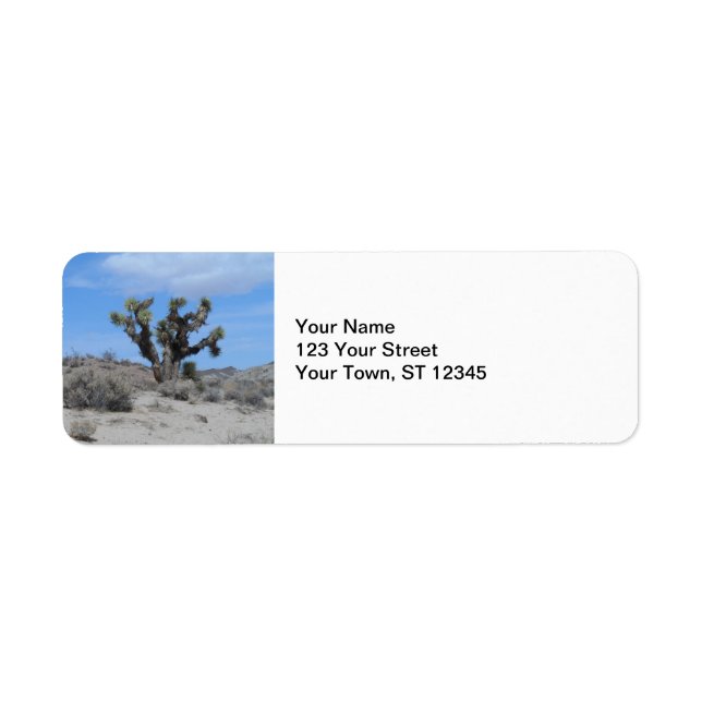 Mojave Desert Joshua Tree Label (Front)