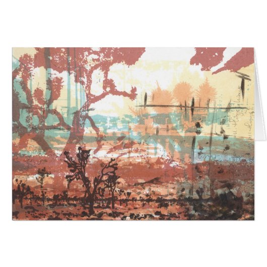 Mojave Desert Joshua Trees Art Card (Front Horizontal)