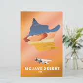 Mojave Desert USA map (Standing Front)