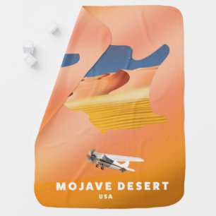 Mojave Desert USA map Baby Blanket