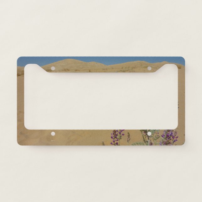 Mojave Indigo Bush and Kelso Dunes License Plate Frame (Front)