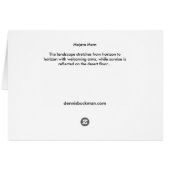 Mojave Morn Cards (Back Horizontal)