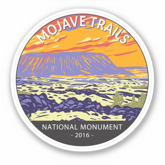 Mojave Trails National Monument Amboy Crater Sticker (Front)
