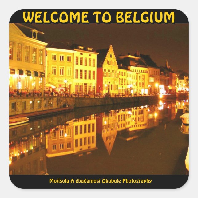 MOJI A OKUBULE ART WORK 2011 SQUARE STICKER (Front)