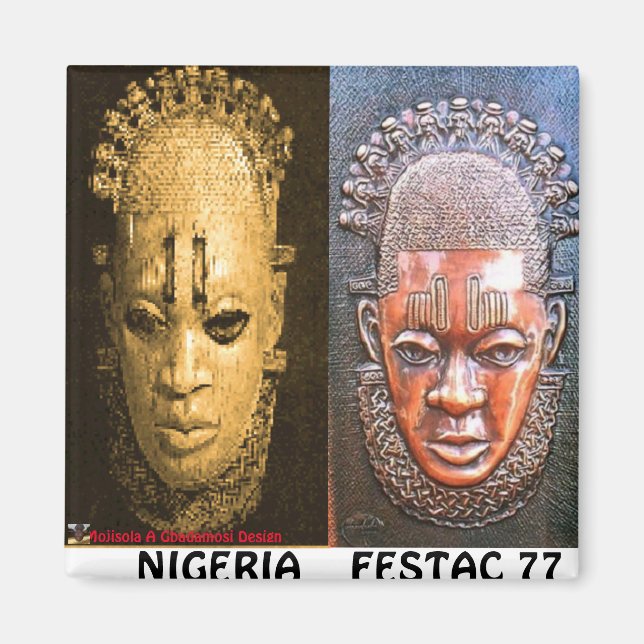 MOJISOLA A GBADAMOSI   FESTAC 77 MAGNET (Front)