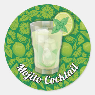 Mojito Classic Round Sticker