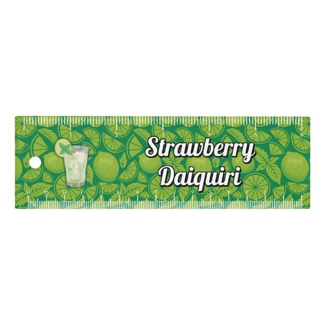 Mojito Cocktail 6 inch Ruler (Front)
