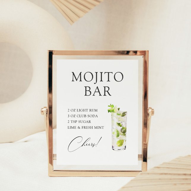 Mojito Cocktail Bar Recipe Poster (Creator Uploaded)