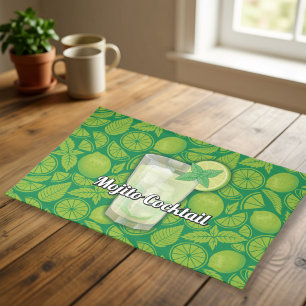 Mojito Cocktail Cloth Placemat