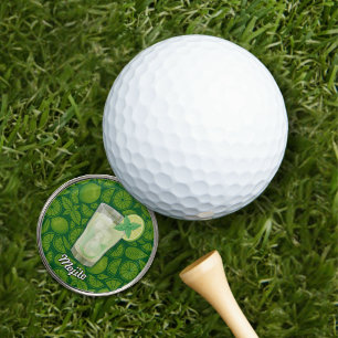 Mojito Cocktail Golf Ball Marker