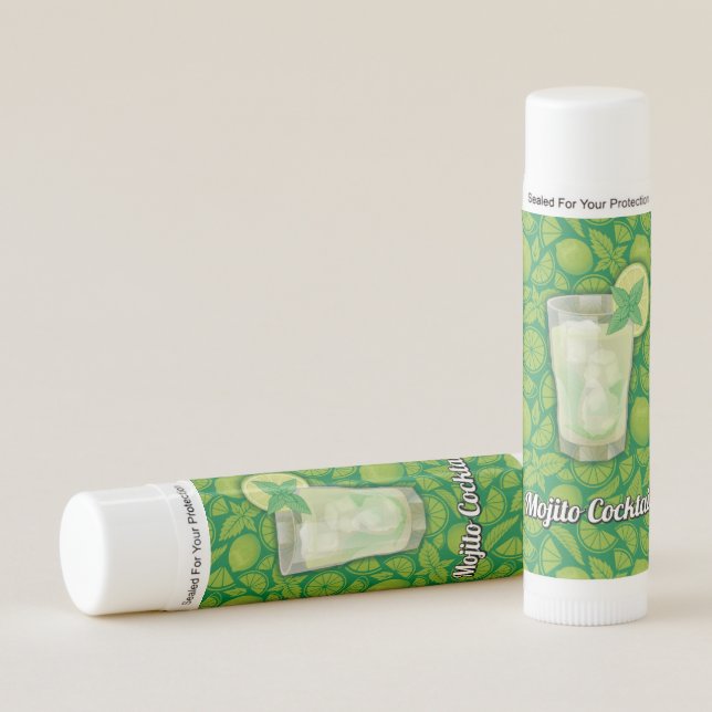 Mojito Cocktail Lip Balm (Front)
