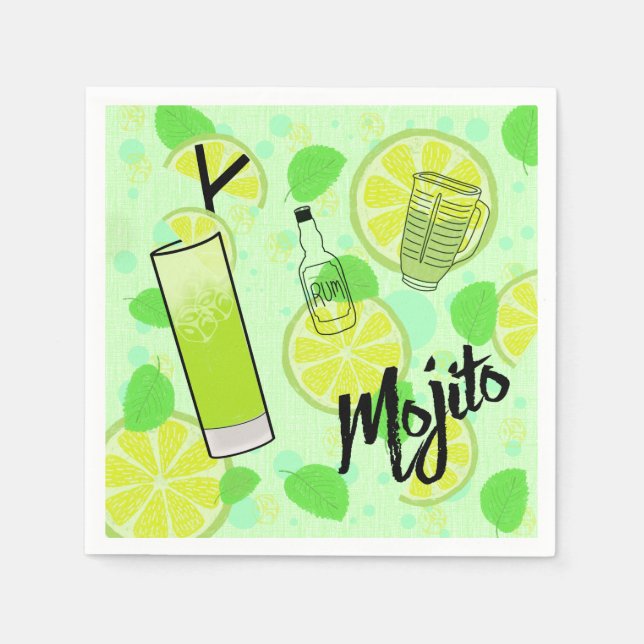 Mojito Cocktail Napkins (Front)