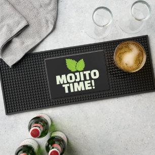 Mojito cocktail party bar mat for home or club