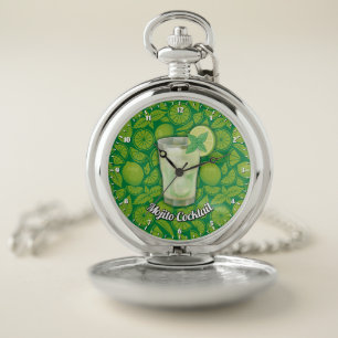 Mojito Cocktail Pocket Watch