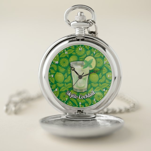 Mojito Cocktail Pocket Watch (Inside)