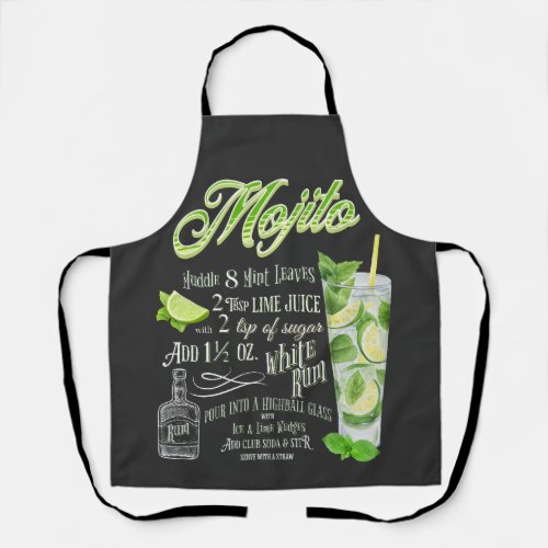 Mojito Cocktail Recipe Apron