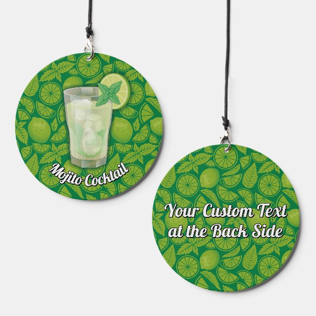Mojito Cocktail Wind Chime (Front & Back)