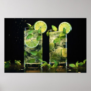 Mojito Cocktails Poster