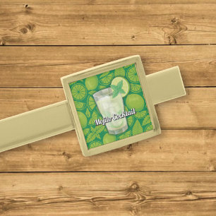 Mojito Gold Finish Tie Bar