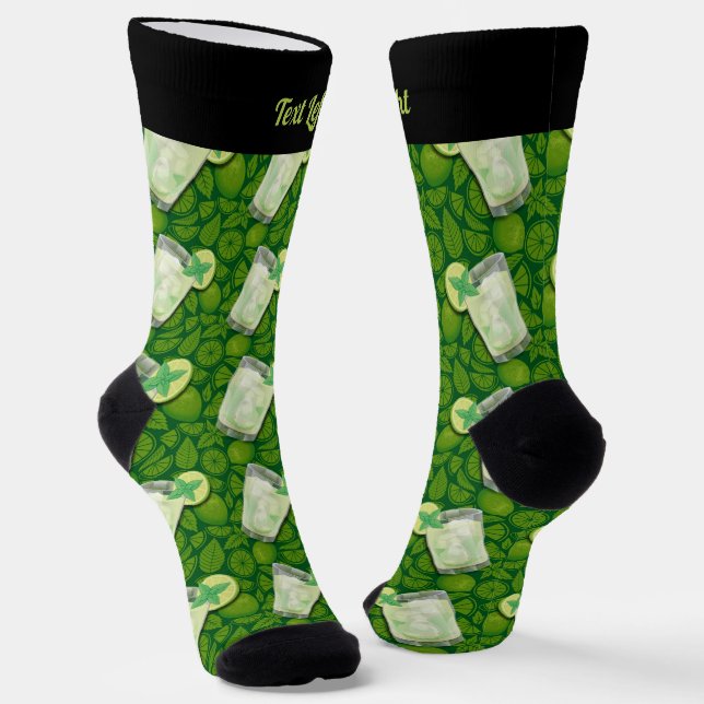 Mojito Pattern Socks (Angled)