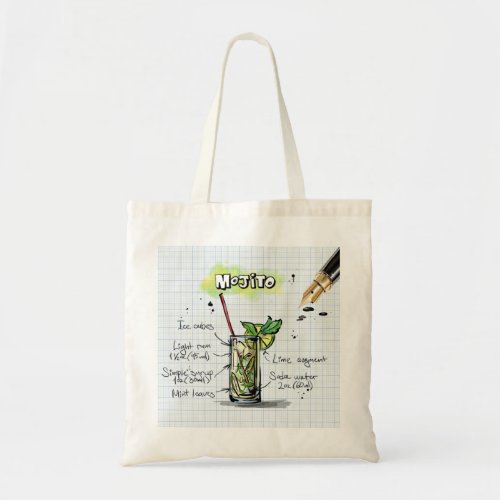 Mojito Recipe Tote Bag