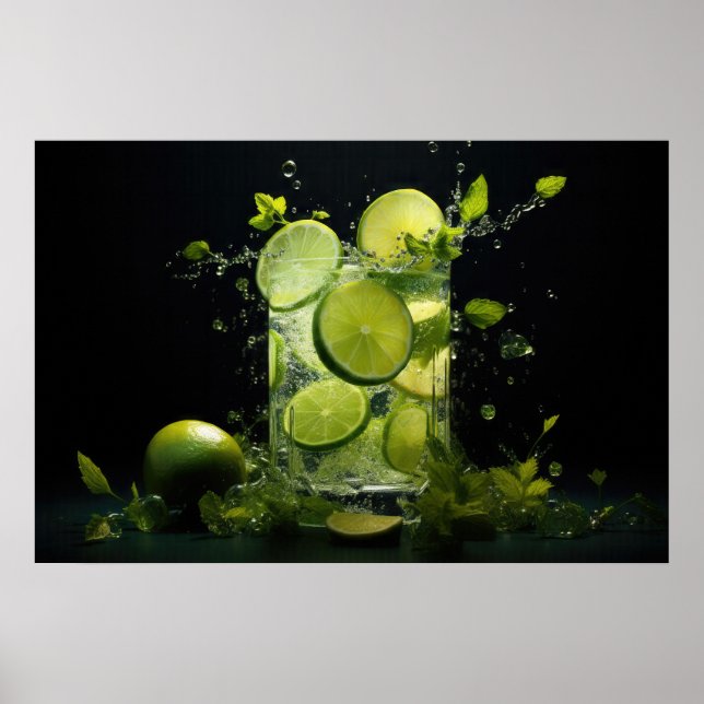 Mojito Splash Poster (Front)