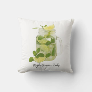 Mojito Summer Party Outdoor Pillow