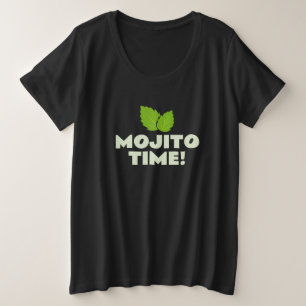 Mojito Time! cute size plus t shirt for women
