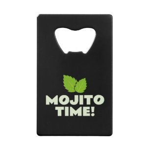 Mojito Time flat bottle opener for cocktails lover