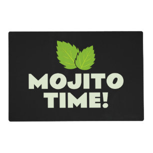 Mojito Time fun custom cocktails party placemats
