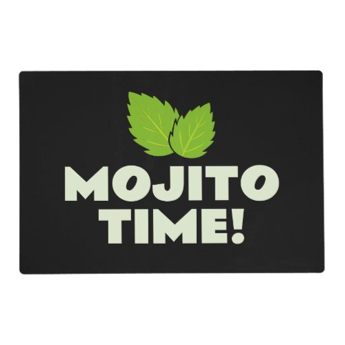 Mojito Time fun custom cocktails party placemats