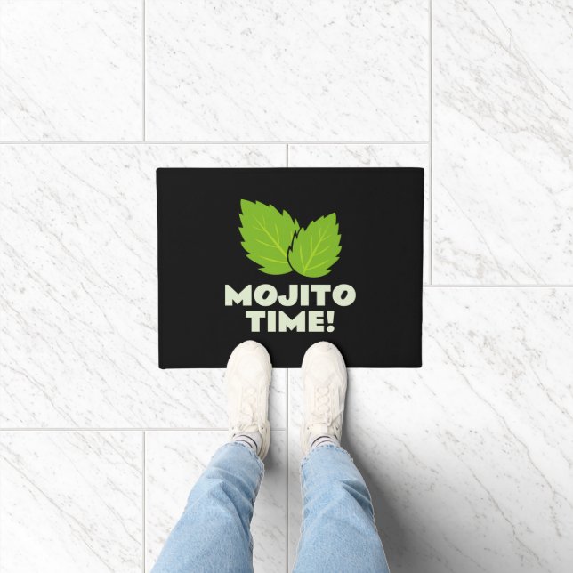 Mojito Time! funny doormat for cocktail lovers (Indoor)