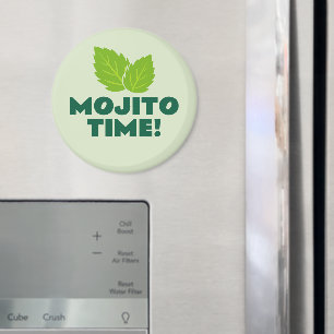 Mojito Time funny fridge magnet for cocktail lover